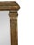 Wood Mid-Century Neoclassical Style Gilt and Silvered Mirror with Carved Columns For Sale - Image 7 of 9