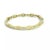 Doris Panos Diamond 18k Yellow Gold 5mm Wide Fancy Hinge Bangle For Sale - Image 4 of 6