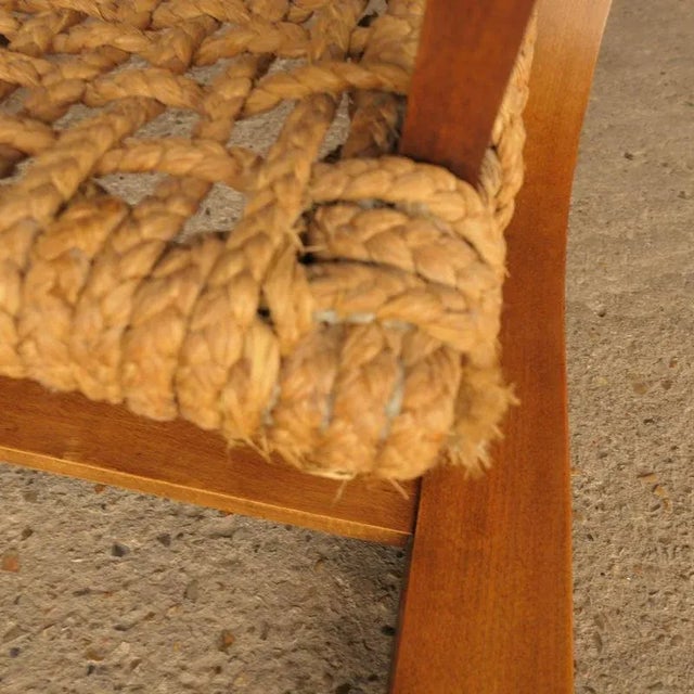 Wood Vintage Armchair by Audoux & Minet, 1940s For Sale - Image 7 of 9