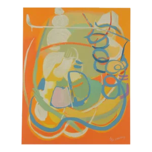 1960s Mid Century Modern Andre Lanskoy Abstract Signed, Limited Edition Print