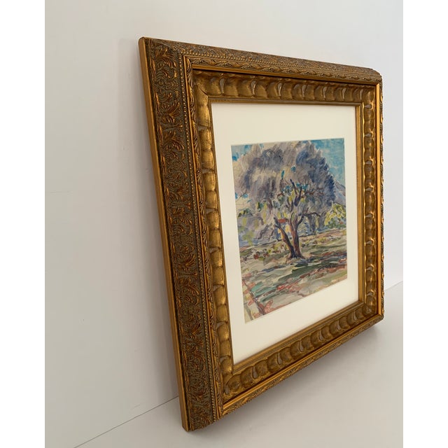 1920's French Original Watercolor For Sale - Image 6 of 12