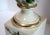 White Signed Hand Painted Porcelain Mid 20th Century White, Green and Gilt Lamp For Sale - Image 8 of 13