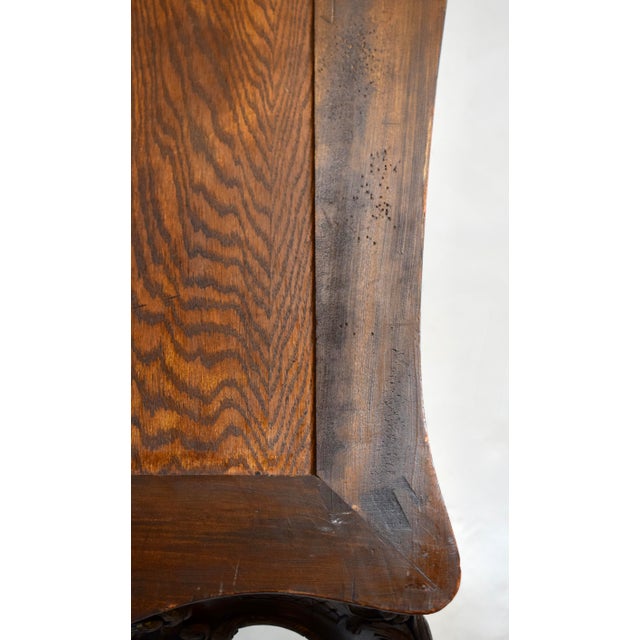 Brown Monumental Louis XV Style Console Table, Portoro Marble Top, 1920s For Sale - Image 8 of 18