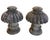 Elevate your garden landscape or architectural entryway with this striking pair of vintage cast stone finials. Designed...