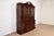 Stickley Late 20th Century Stickley Chippendale Carved Flame Mahogany Lighted Breakfront Bookcase Cabinet For Sale - Image 4 of 12