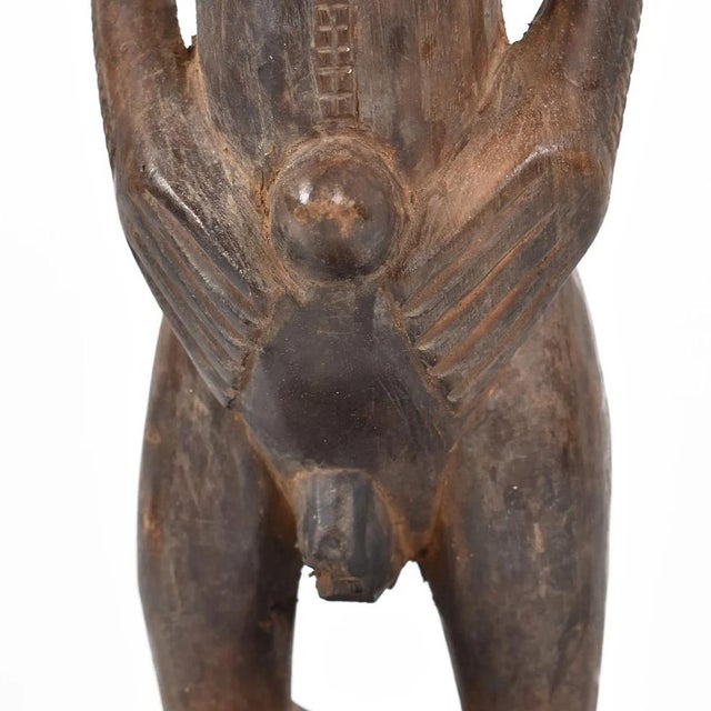 African Early 20th Century Tabwa Standing Figure on Custom Base For Sale - Image 3 of 6