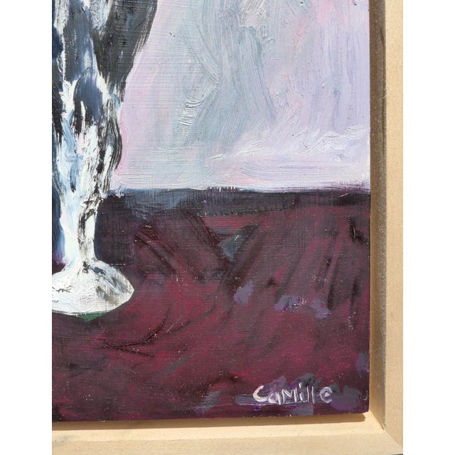 2020s Three French Roses in a Vase, Oil Painting For Sale - Image 5 of 8