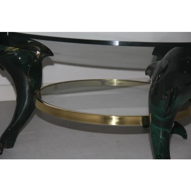 1970s Italian Dolphins Coffee Table, 1970s For Sale - Image 5 of 10