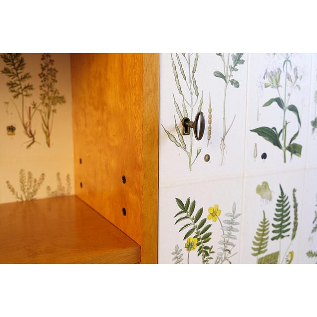 Swedish Modern Nordens Flora Bookcase by C.A.M. Lindman, Sweden, 1940s For Sale - Image 6 of 12