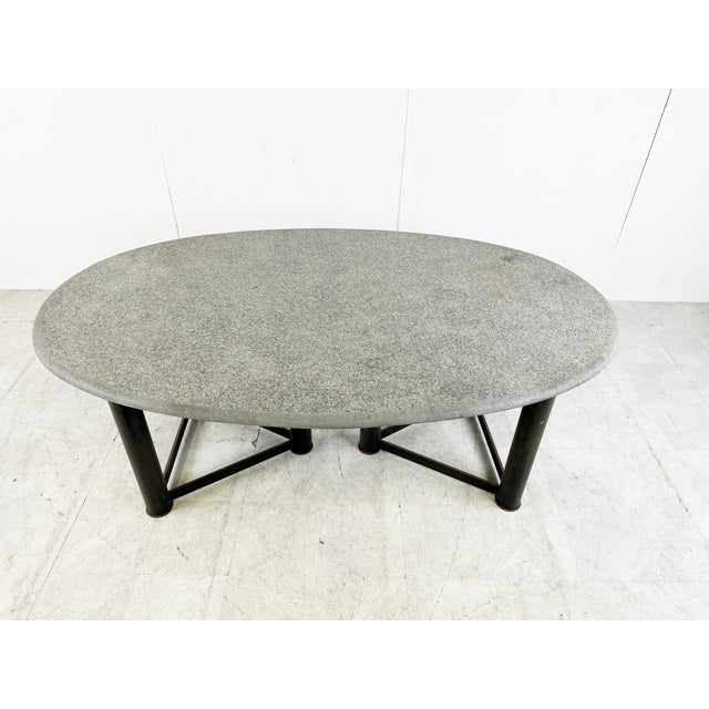 Oval Dining Table in the manner of Jan Vlug, 1970s For Sale - Image 10 of 11