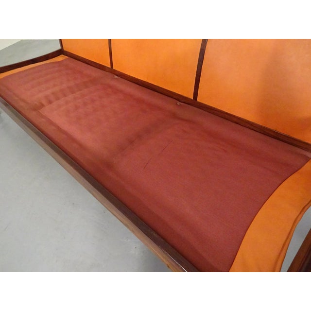 Rosewood and Leather Sofa, Denmark, 1960s For Sale - Image 11 of 18