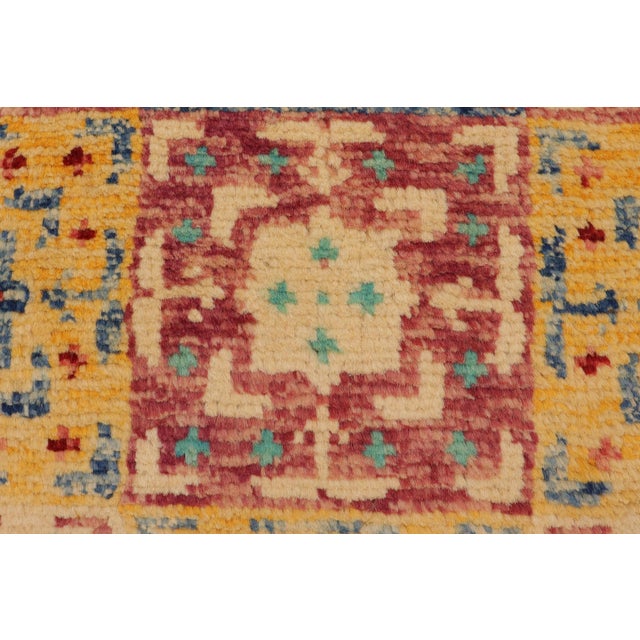 Textile Boho Chic Balochi Hand Knotted Wool Rug - 4'3'' X 6'0'' For Sale - Image 7 of 9