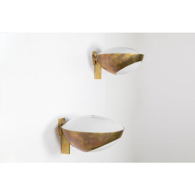 Wall Lamps by Max Ingrand for Fontana Arte, 1970s, Set of 2, in Restored conditions. Designed 1970 to 1979 I have official...