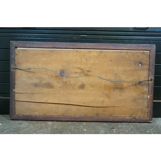 Antique Hc Rost Signed Hunt Theme Forest Elk Stag Landscape Etching 31" For Sale - Image 11 of 11