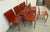 Oxblood Red Italian Oxblood Leather Dining Side Chairs, Set of Eight For Sale - Image 8 of 12