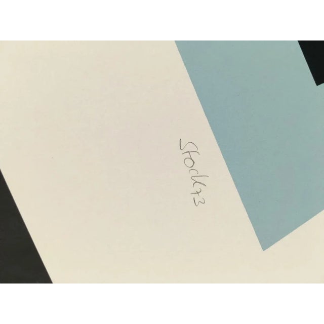 Mid-Century Modern Serigraph in 7 Colors by Ursula Stock, 1973 For Sale - Image 3 of 8