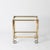 Mid-Century Modern French Bar Cart in Brass from Maison Jansen, 1970s For Sale - Image 3 of 14
