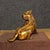 Chinese Vintage Gilt Copper Figure of Diting – Mythical Beast Statue For Sale - Image 3 of 9