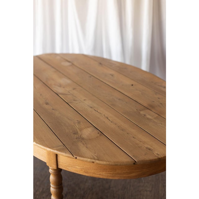 Early 20th Century Pine Louis Phillpe Oval Table For Sale - Image 13 of 14