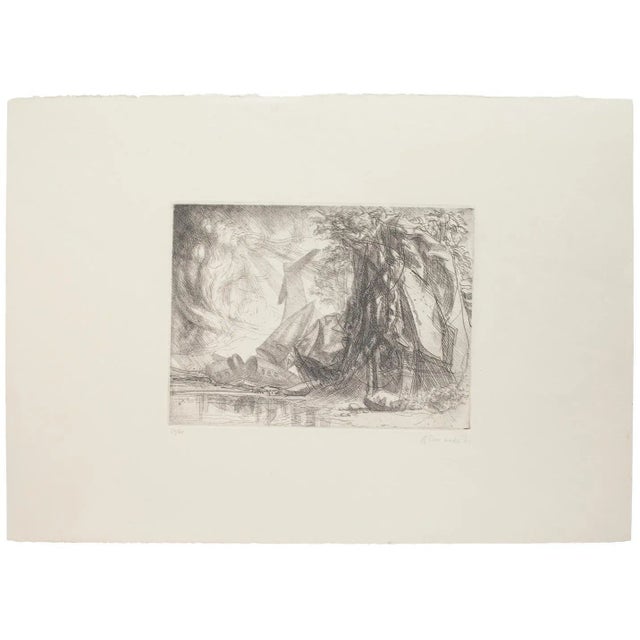 Redemption is an original etching artwork realized by the Italian artist Riccardo Tommasi Ferroni (1934-2000). Hand-signed...