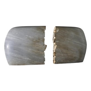 Robert Neuhauser, Two-Part Marble Sculpture, 1980s, Marble For Sale