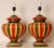 Vintage Italian Table Lamps Tall Carved Wood Vase Lamps 1980s a Pair For Sale - Image 6 of 9