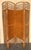 Wood Four-Panel Bamboo Wicker Rattan Folding Screen Room Divider, France 1960s For Sale - Image 7 of 18