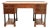 Hekman Furniture French Empire Burled Walnut Leather Top Desk, Circa 1960s For Sale