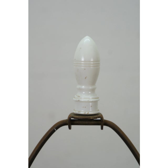 Chinese Famille Porcelain Ginger Jar Mantel Vase Urn Scholar Warrior Lamp 29" For Sale - Image 13 of 16