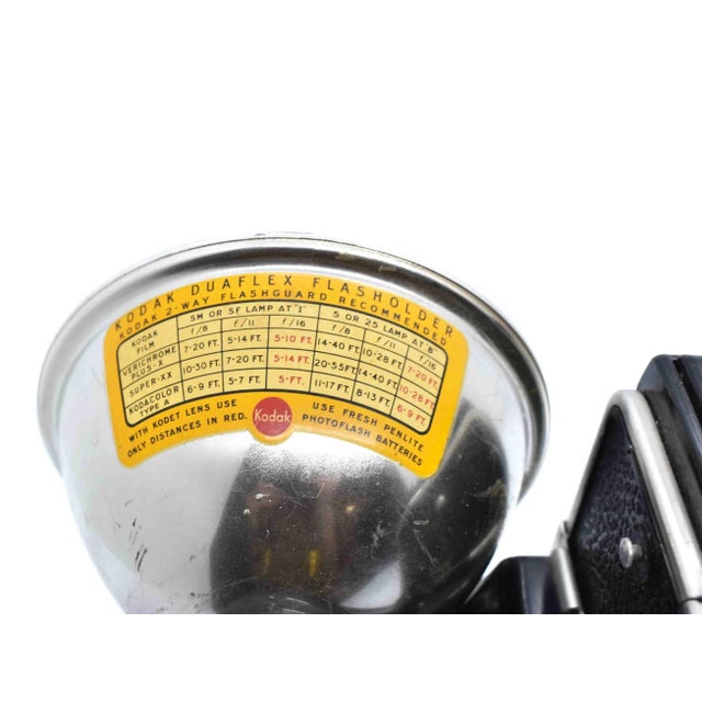 Metal Vintage Kodak Duaflex II Camera Kodet Lens With Flash Usa For Sale - Image 7 of 12