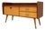 Vintage Low Sideboard Hallway Cabinet with Flap and 2 Drawers For Sale