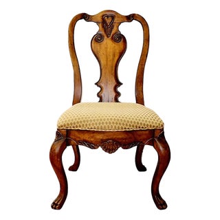 Hand Carved Paw Foot Side Chair For Sale
