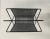 Black Mid-Century Modern Black Iron Magazine Rack For Sale - Image 8 of 9