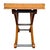 Wood Vintage Large Neoclassical Curule Console Table With Fluted Pewter-Tone Accents For Sale - Image 7 of 14