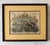Framed 19th century hand colored lithograph titled "State of Delaware" featuring a central scene of duck hunters in a boat...