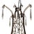 19th Century Italian Empire Giltwood & Iron Chandelier With Crystal Basket For Sale - Image 4 of 6
