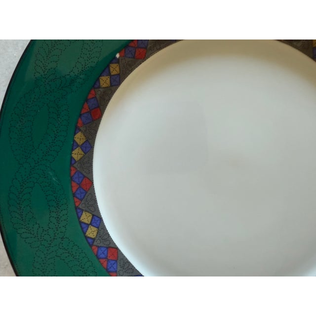 Vintage Dansk Quilting Emerald Braid Salad Plate - Set of 4 For Sale - Image 9 of 12