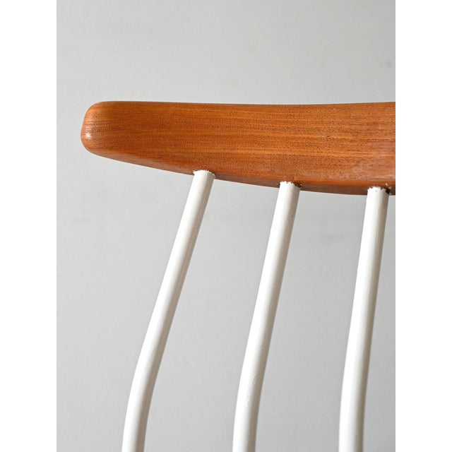 Brown Vintage Scandinavian Chair, 1960s For Sale - Image 8 of 11