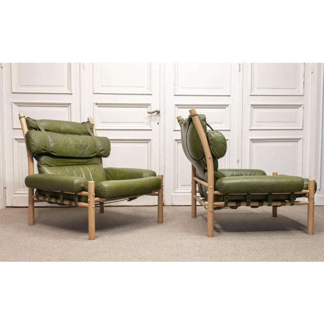 Inca Lounge Chairs and Ottomans by Arne Norell for Norell AB, Sweden, 1970s, Set of 4 For Sale - Image 9 of 16