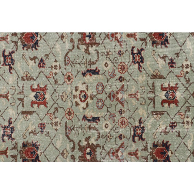 Traditional Vintage Turkish Rug in Blue With Colorful Geometric Patterns, From Rug & Kilim For Sale - Image 3 of 7