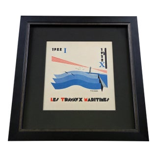 Attilio Calzavara 1935 "Les Travaux Maritimes" For Sale