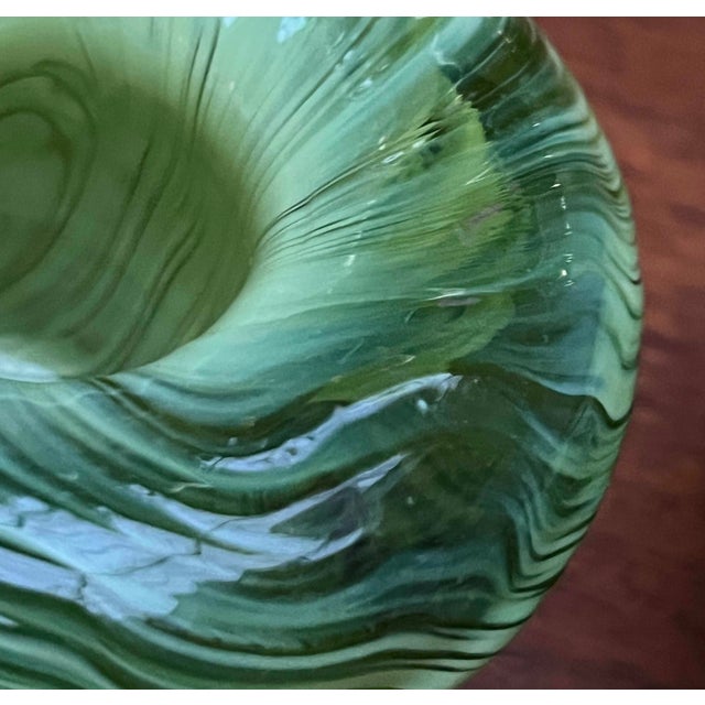 Vintage Swirl Cloud Art Glass Candleholder, 1970s, Set of 2 For Sale - Image 5 of 9