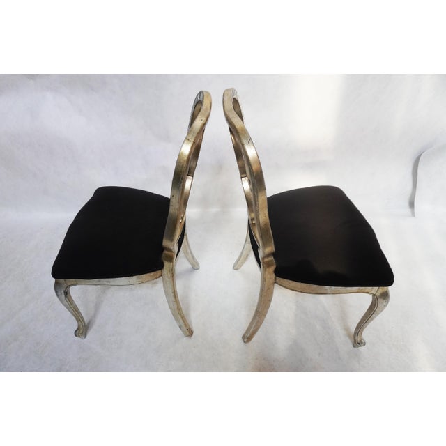 Pair of Figure 8 French Country Hollywood Regency Chippendale Cabriole Interlaced Louis XVII For Sale - Image 4 of 14