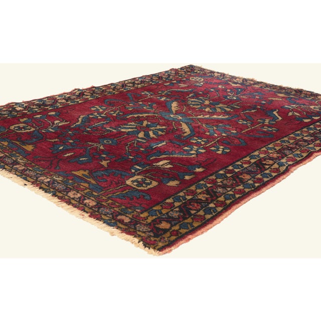 79816 Antique Persian Lilihan Rug, 03'06 x 04'07. The Aristocrat's Garden: An Antique Persian Lilihan Masterpiece of Rare...