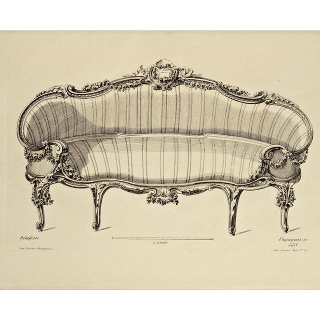 Louis XVI Style Sofa in Green For Sale - Image 11 of 13