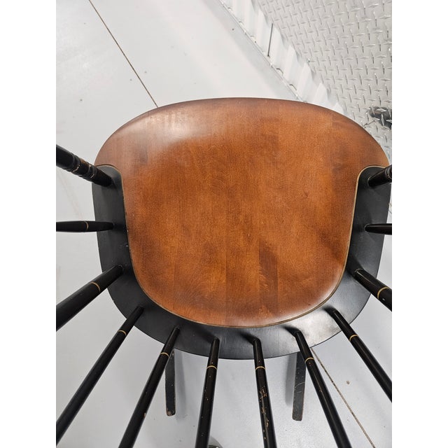 Vintage Ebonized Hitchock Rocking Chair For Sale In Boston - Image 6 of 6