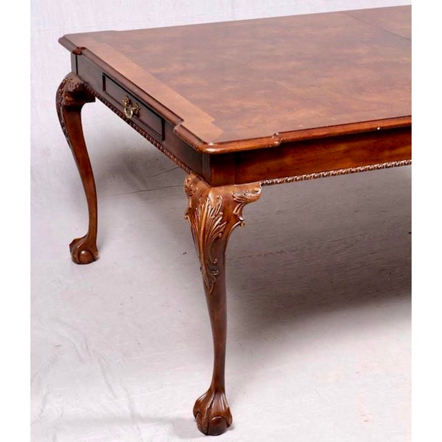 Brown Henredon Mahogany Chippendale Dining Set, Rittenhouse Table and 10 Chairs For Sale - Image 8 of 12