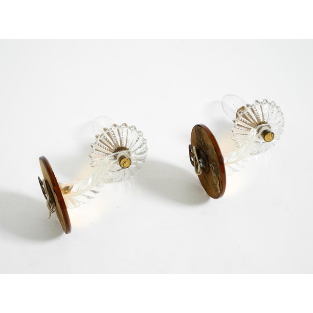 Italian Wall Lamps in Glass and Mirror, 1960s, Set of 2 For Sale - Image 9 of 13