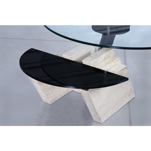 Italian Postmodern Travertine “Zeus” Adjustable Coffee Table by Lapalma For Sale - Image 12 of 14