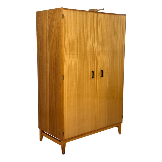 Vintage Wardrobe in Birch For Sale